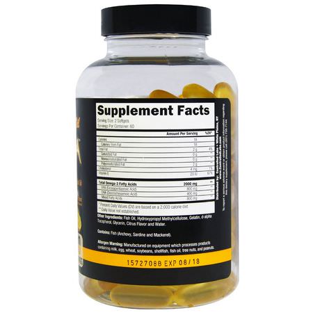Omega, Sports Fish Oil, Sports Supplements, Sports Nutrition: Controlled Labs, Orange OxiMega Fish Oil, Citrus Flavor, 120 Softgels