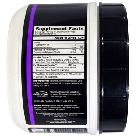 Aminosyror, Kosttillskott: Controlled Labs, Purple Wraath, Juicy Grape, 1.17 lbs (535 g)