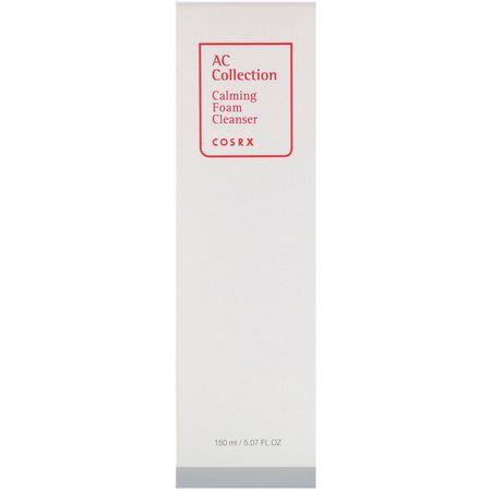K-Beauty Cleanse, Scrub, Tone, Cleanse: Cosrx, AC Collection, Calming Foam Cleanser, 5.07 fl oz (150 ml)