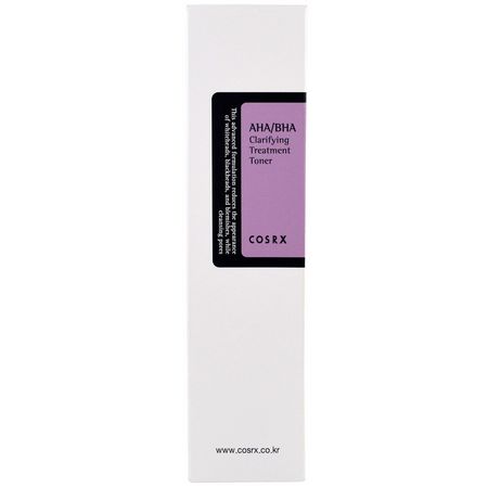 Toners, K-Beauty Cleanse, Scrub, Tone: Cosrx, AHA/BHA Clarifying Treatment Toner, 150 ml