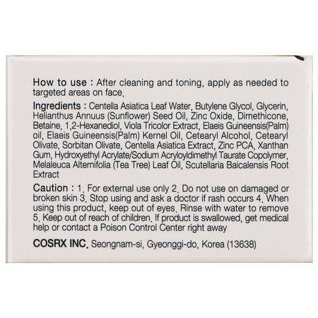 CosRx K-Beauty Treatments Serums Acne Blemish - Fläck, Akne, Behandlingar, Serum