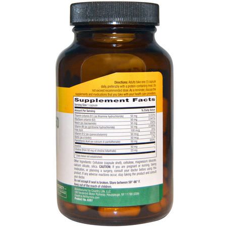 Vitamin B-Komplex, Vitamin B, Vitaminer, Kosttillskott: Country Life, Action B-50 Caps, 100 Veggie Caps