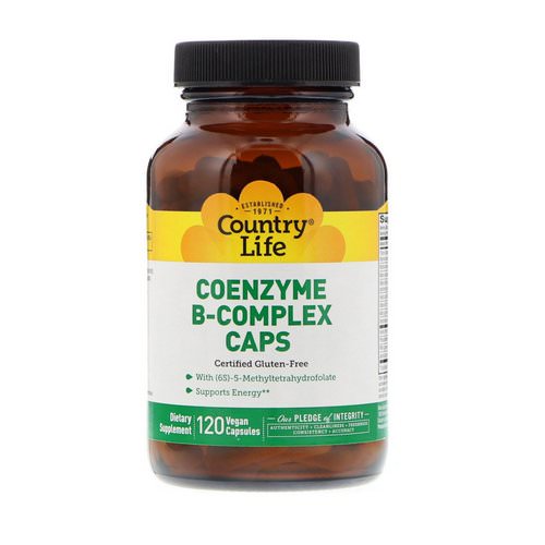 Country Life, Coenzyme B-Complex Caps, 120 Vegan Capsules Review
