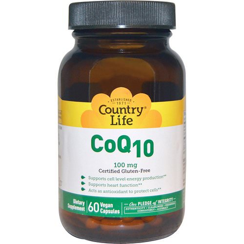 Country Life, CoQ10, 100 mg, 60 Vegan Caps Review