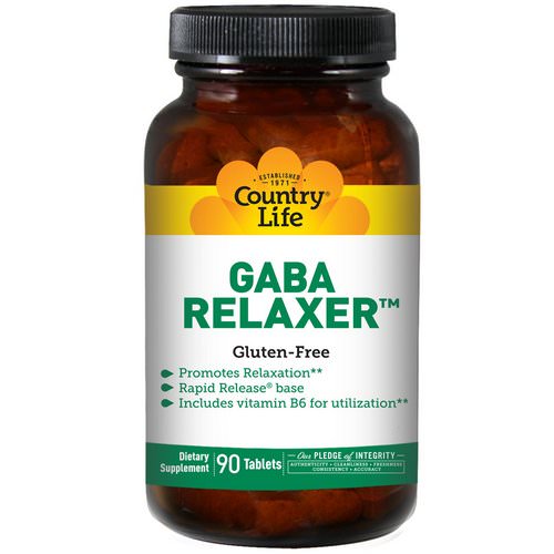 Country Life, GABA Relaxer, 90 Tablets Review