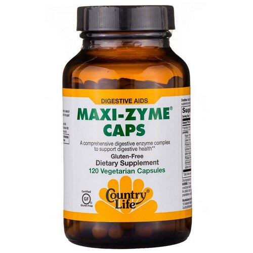 Country Life, Maxi-Zyme Caps, 120 Vegetarian Capsules Review