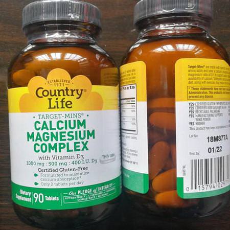 Country Life Calcium Formulas - Kalcium, Mineraler, Kosttillskott