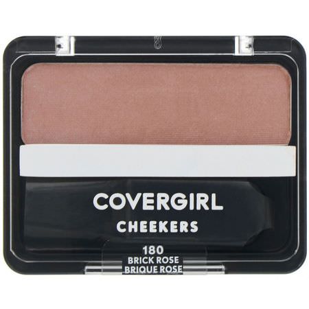 Blush, Face, Makeup: Covergirl, Cheekers, Blush, 180 Brick Rose, .12 oz (3 g)