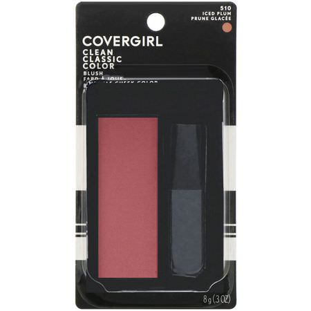 Blush, Face, Makeup: Covergirl, Clean, Classic Color Blush, 510 Iced Plum, .3 oz (8 g)