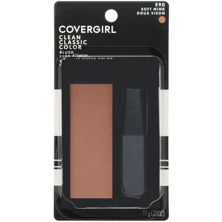 Blush, Face, Makeup: Covergirl, Clean, Classic Color Blush, 590 Soft Mink, .27 oz (7.7 g)