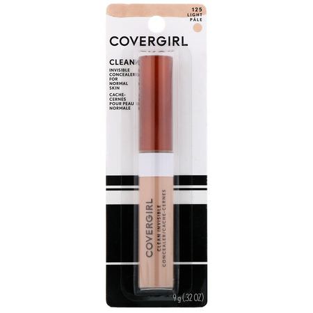 Concealer, Face, Makeup: Covergirl, Clean Invisible Concealer, 125 Light, .32 oz (9 g)