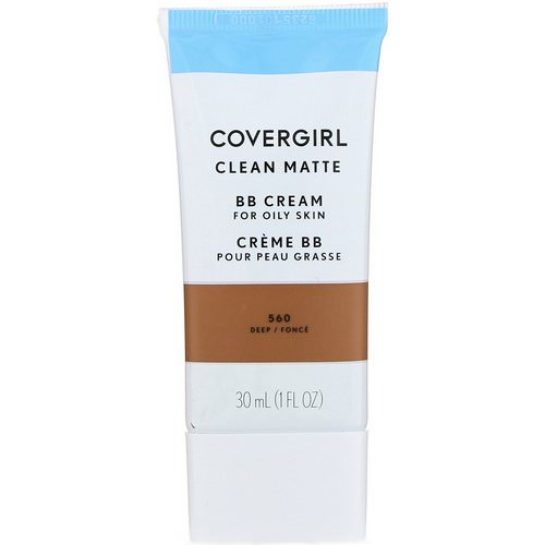Covergirl, Clean Matte BB Cream, 560 Deep, 1 fl oz (30 ml) Review