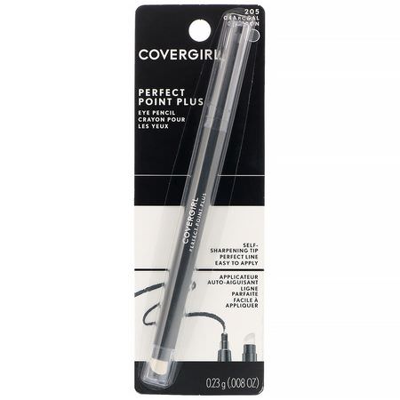 Eyeliner, Eyes, Makeup: Covergirl, Perfect Point Plus, Eye Pencil, 205 Charcoal, .008 oz (0.23 g)