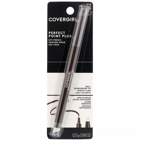 Eyeliner, Eyes, Makeup: Covergirl, Perfect Point Plus, Eye Pencil, 210 Espresso, .008 oz (0.23 g)