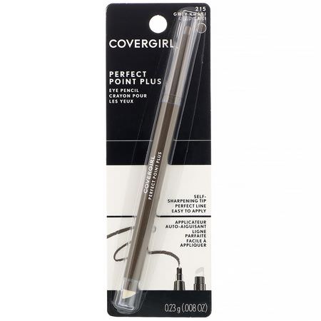 Eyeliner, Eyes, Makeup: Covergirl, Perfect Point Plus, Eye Pencil, 215 Grey Khaki, .008 oz (0.23 g)