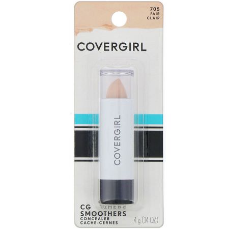Concealer, Face, Makeup: Covergirl, Smoothers, Concealer Stick, 705 Fair, 0.14 oz (4 g)