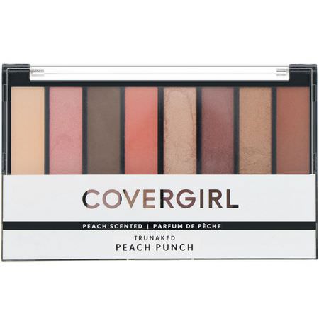 Ögonskugga, Ögon, Smink: Covergirl, Trunaked, Eyeshadow Palette, Peach Punch, .23 oz (6.5 g)
