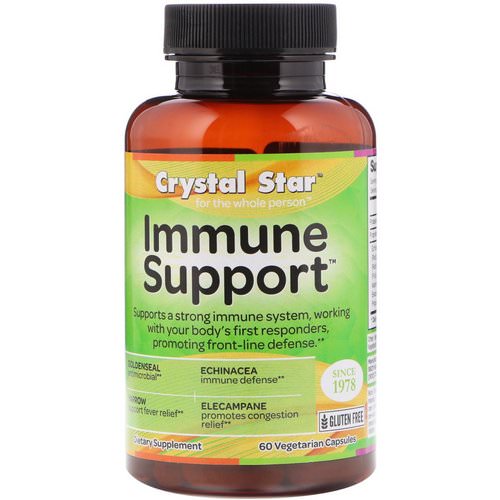 Crystal Star, Immune Support, 60 Veggie Capsules Review