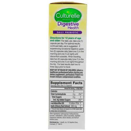 Lactobacillus, Probiotics, Digestion, Supplements: Culturelle, Digestive Health, Daily Probiotic, 50 Once Daily Vegetarian Capsules