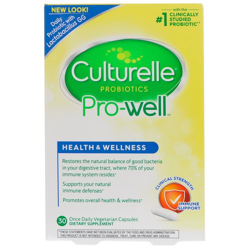 Culturelle, Health & Wellness, Immune Support, 30 Once Daily Vegetarian Capsules Review