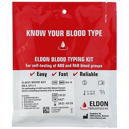 D'adamo, Eldon Blood Typing Kit, 1 Easy Self-Testing Kit Review
