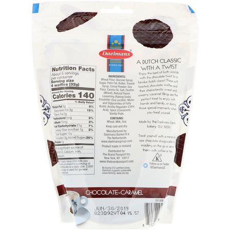 Mellanmål: Daelmans, Mini Stroopwafels, Chocolate Caramel, 5.29 oz (150 g)