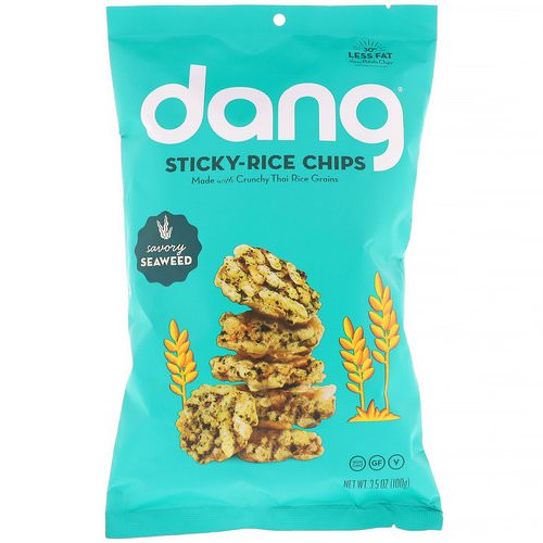 Dang, Sticky-Rice Chips, Savory Seaweed, 3.5 oz (100 g) Review