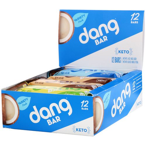 Dang, Keto Bar, Variety Pack, 12 Bars, 1.4 oz (40 g) Each Review