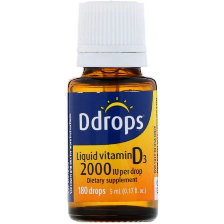Ddrops D3 Cholecalciferol - D3 Cholecalciferol, D-Vitamin, Vitaminer, Kosttillskott
