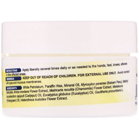 Arnica Topicals, Arnica Montana, Homeopati, Örter: De La Cruz, Arnica Salve, For Cracked Skin, 0.21 oz (6 g)