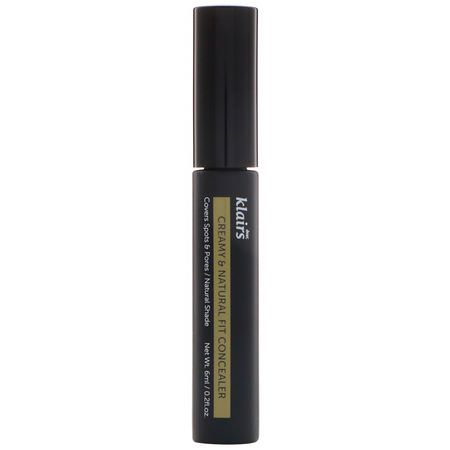 Liquid Concealer, Face, K- Beauty Makeup: Dear, Klairs, Creamy & Natural Fit Concealer, 0.2 fl oz (6 ml)