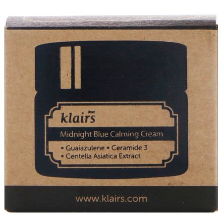 K-Beauty Moisturizers, Creams, Face Moisturizers, Beauty: Dear, Klairs, Midnight Blue Calming Cream, 1 oz (30 ml)