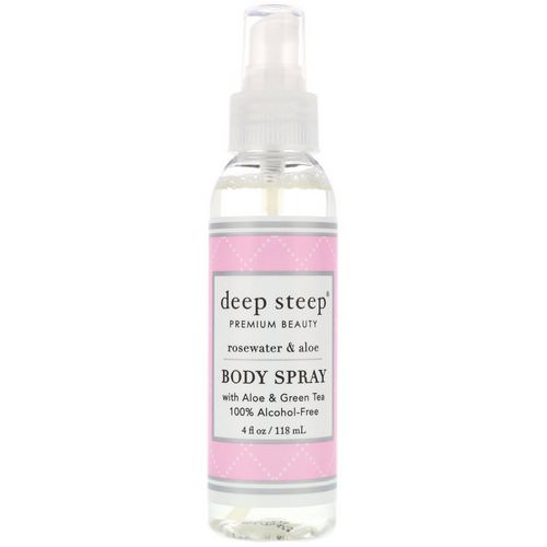 Deep Steep, Body Spray, Rosewater & Aloe, 4 fl oz (118 ml) Review