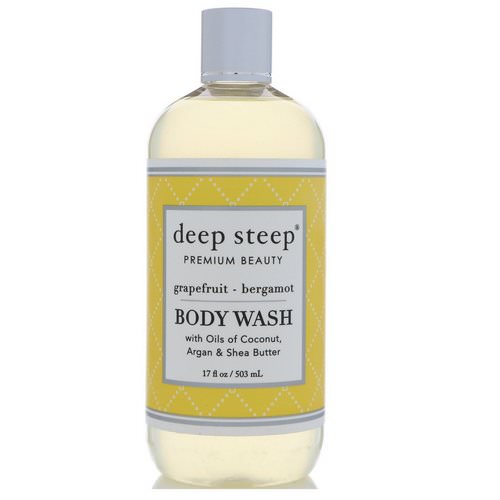 Deep Steep, Body Wash, Grapefruit - Bergamot, 17 fl oz (503 ml) Review