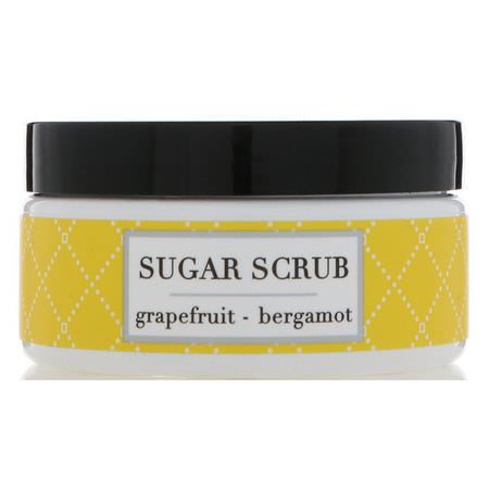 Sugar Scrub, Polish, Body Scrubs, Shower: Deep Steep, Sugar Scrub, Grapefruit - Bergamot, 8 oz (226 g)