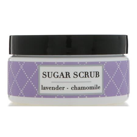 Sugar Scrub, Polish, Body Scrubs, Shower: Deep Steep, Sugar Scrub, Lavender - Chamomile, 8 oz (226 g)