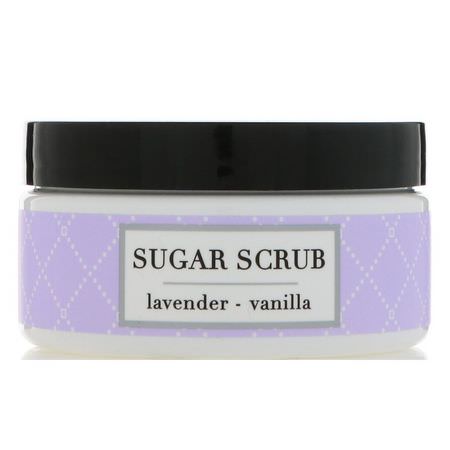 Sugar Scrub, Polish, Body Scrubs, Shower: Deep Steep, Sugar Scrub, Lavender - Vanilla, 8 oz (226 g)