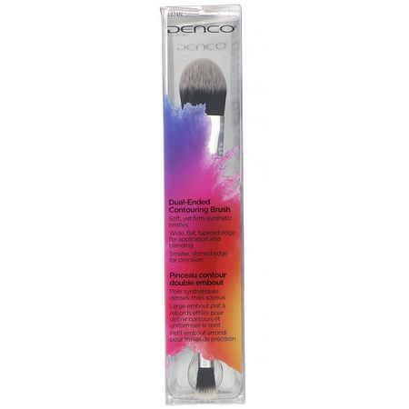 Makeupborstar, Skönhet: Denco, Dual-Ended Contouring Brush, 1 Brush