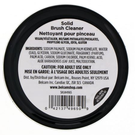 Skönhet, Makeupborstar: Denco, Solid Brush Cleaner with Charcoal & Aloe Vera, 1.1 oz (31.2 g)