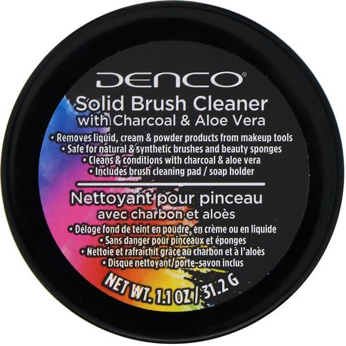 Denco, Solid Brush Cleaner with Charcoal & Aloe Vera, 1.1 oz (31.2 g) Review
