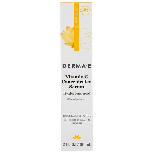 Derma E, Vitamin C Concentrated Serum, Hyaluronic Acid, 2 fl oz (60 ml) Review