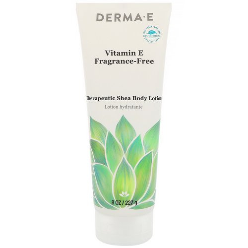Derma E, Vitamin E Intensive Therapeutic Shea Body Lotion, Fragrance-Free, 8 fl oz (227 ml) Review