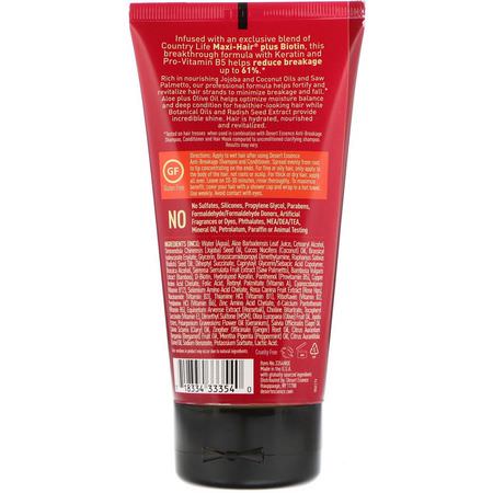 Hårbottenvård, Hårvård, Bad: Desert Essence, Anti-Breakage Hair Mask, 5.1 fl oz (150.8 ml)