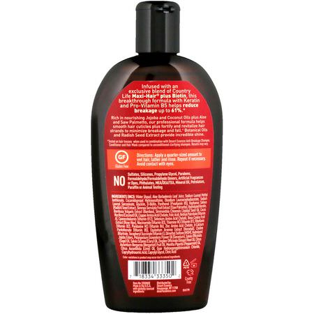Schampo, Hårvård, Bad: Desert Essence, Anti-Breakage Shampoo, 10 fl oz (296 ml)