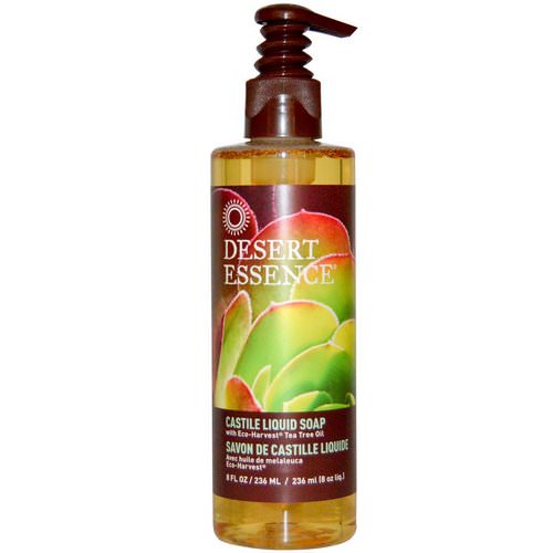 Desert Essence, Castile Liquid Soap, with Eco-Harvest Tea Tree Oil, 8 fl oz (236 ml) Review