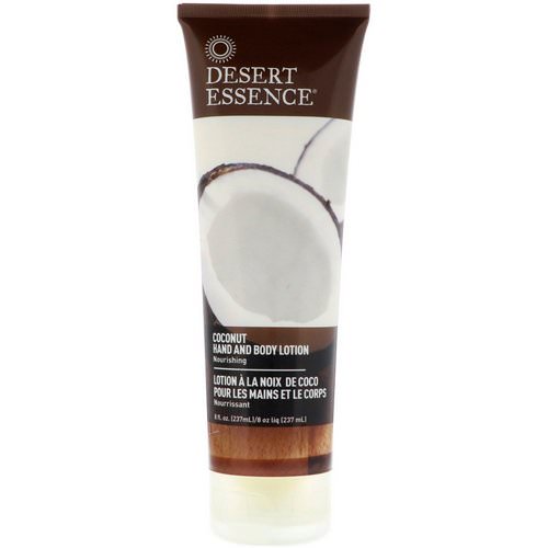 Desert Essence, Hand and Body Lotion, Coconut, 8 fl oz (237 ml) Review