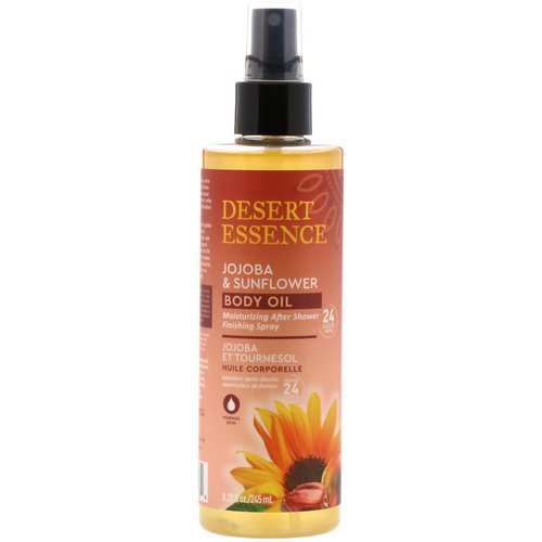 Desert Essence, Jojoba & Sunflower Body Oil Spray, 8.28 fl oz (245 ml) Review