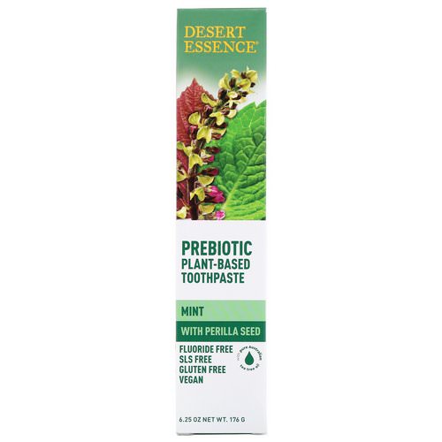 Desert Essence, Prebiotic, Plant-Based Toothpaste, Mint, 6.25 oz (176 g) Review