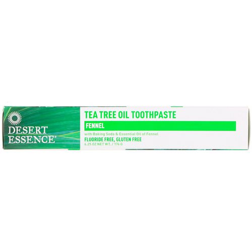 Desert Essence, Tea Tree Oil Toothpaste, Fennel, 6.25 oz (176 g) Review