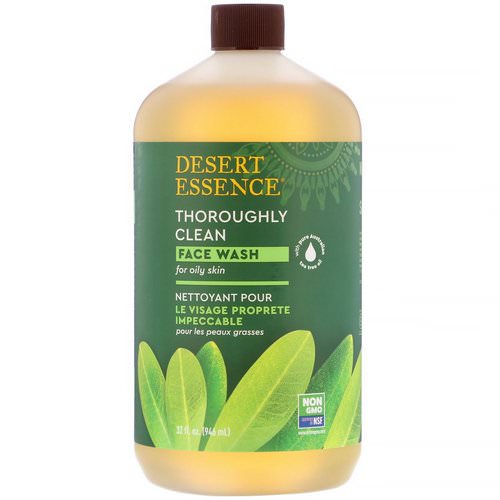 Desert Essence, Thoroughly Clean Face Wash, 32 fl oz (946 ml) Review